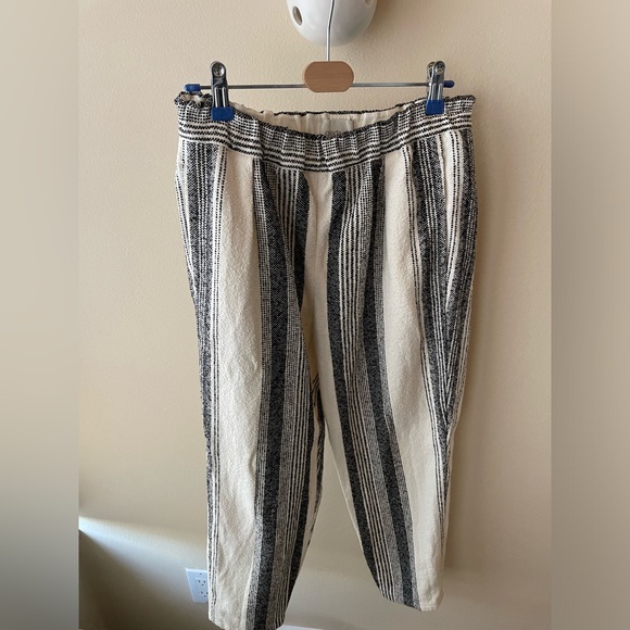 Giada Forte Striped Cotton Black White Pants size 2 - Picture 2 of 11